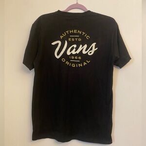Vans T-Shirt Men's Médium Black Shirt Sleeve "Authentic ESTD Vans 1966 Original"